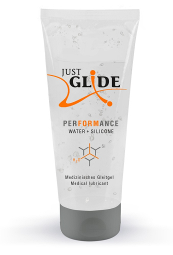Густа змазка водно-силіконова Just Glide Performance 200 мл - фото