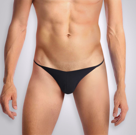 Чоловічі трусики XS-2XL з силіконовою анальною пробкою Art Sex - Sexy Panties plug size L Black №2