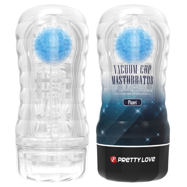 Прозорий мастурбатор вагіна PRETTY LOVE VACUUM CUP MASTURBATOR Planet - фото
