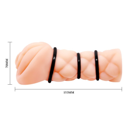 Мастурбатор з вібрацією Crazy Bull Michelle Firm Vagina - - фото №8