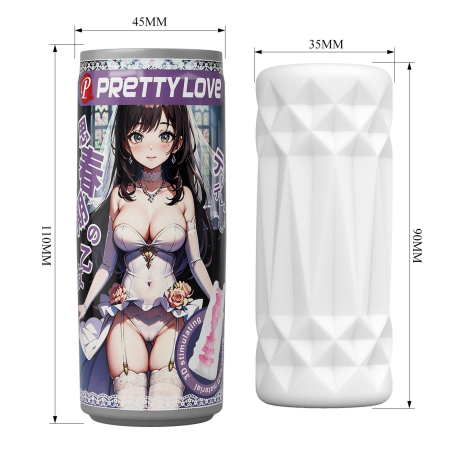 Мастурбатор Pretty Love Pop-Top Can Masturbator Purple - фото №6