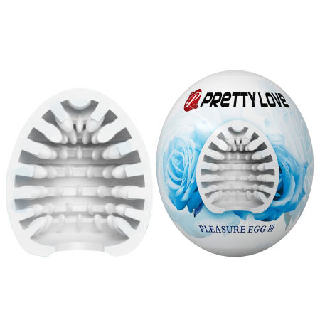 Мастурбатор Pretty Love Pleasure Egg Masturbator White - фото