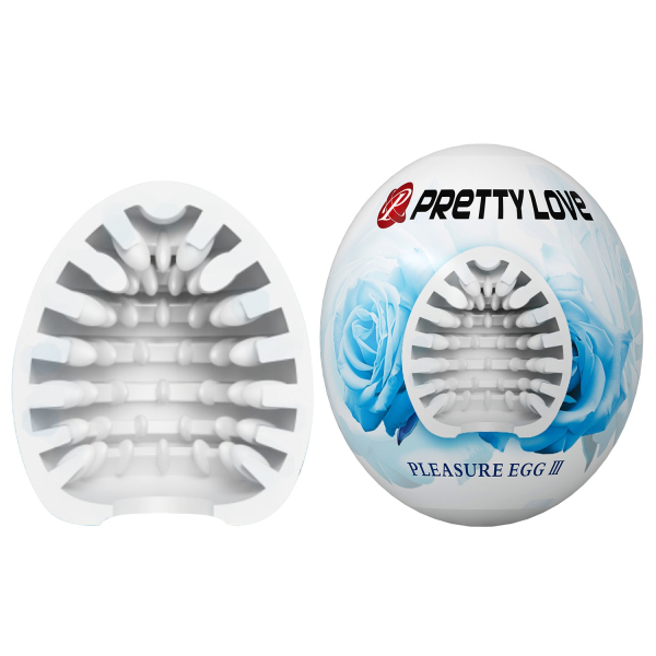 Мастурбатор Pretty Love Pleasure Egg Masturbator White - фото