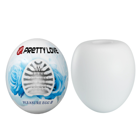 Мастурбатор Pretty Love Pleasure Egg Masturbator White - фото №2