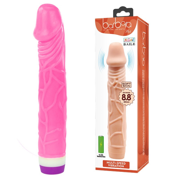 Вібратор Barbara Bob Vibrator 8,8" Pink - фото