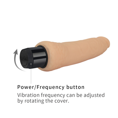 Реалістичний вібратор Xtreme Feel Vibrator Flesh 8" - фото №6