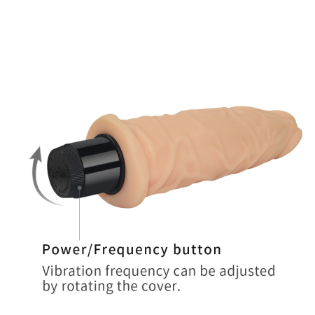 Реалістичний вібратор Xtreme Feel Vibrator Flesh 8.5" - фото №6