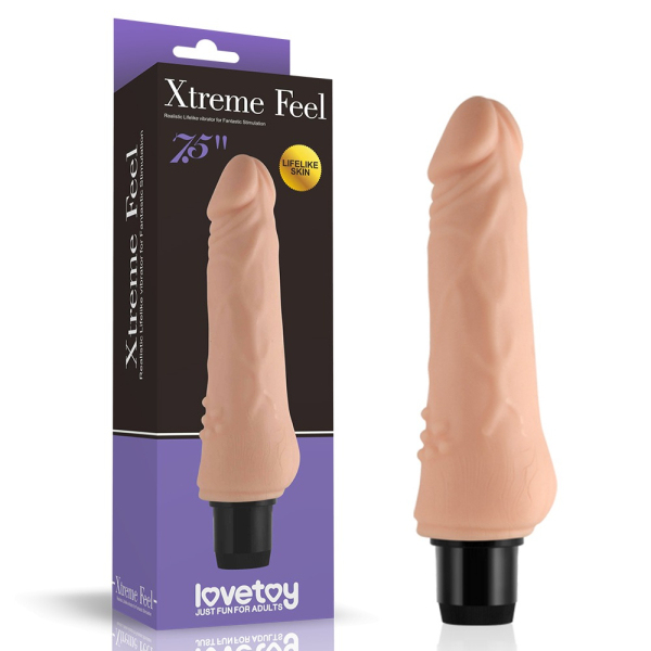 Реалістичний вібратор Xtreme Feel Vibrator Flesh 7.5" - фото