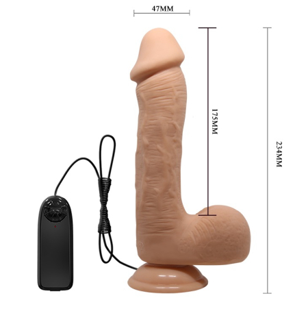 Вібратор Beautiful Encounter Johnson Vibrator Flesh - фото №5