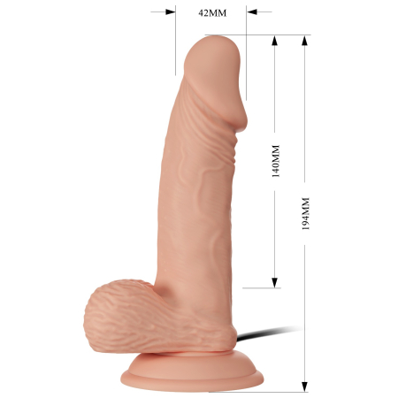 Вібратор Beautiful Encounter Zebulon Vibrator Flesh - фото №7