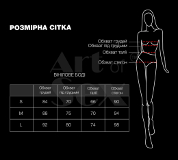 Сексуальне лаковане боді Art of Sex - Josephine чорне L - №4