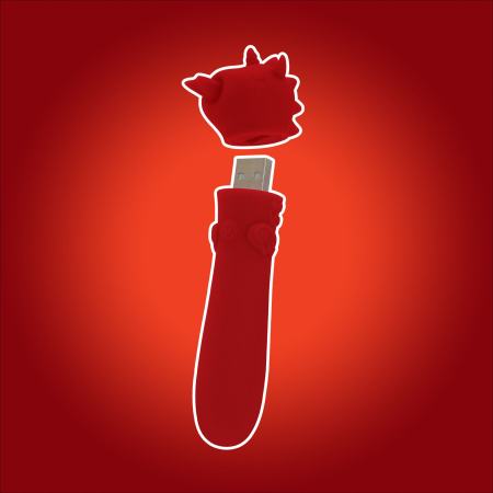 Вібратор-єдиноріжка Unihorn USB Bullet – Blaze Diablo віброкуля, USB-зарядка, 10 режимів - фото №9