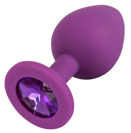 Анальна пробка Colorful Joy Jewel Purple Plug Medium - - фото №3
