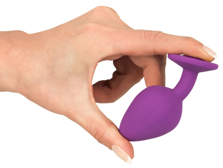 Анальна пробка Colorful Joy Jewel Purple Plug Medium - фото №5