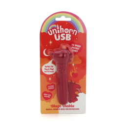 Вібратор-єдиноріжка Unihorn USB Bullet – Blaze Diablo віброкуля, USB-зарядка, 10 режимів - №6