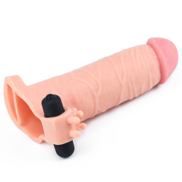 Насадка з вібрацією Pleasure X-Tender Vibrating Penis Sleeve Add 2 - - фото №2