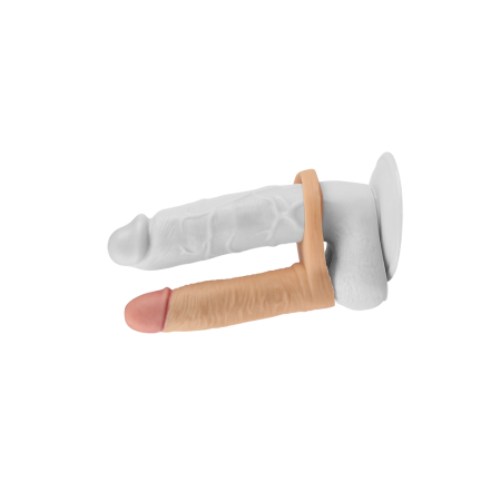 Насадка для подвійного проникнення із вібрацією The Ultra Soft Double Vibrating 5.8" - фото №2