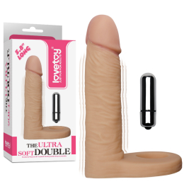 Насадка для подвійного проникнення із вібрацією The Ultra Soft Double Vibrating 5.8" - фото