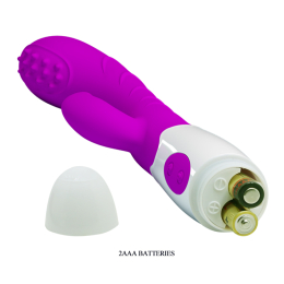 Вібратор із кліторальним стимулятором Pretty Love Arthur Vibrator Purple - - фото №3