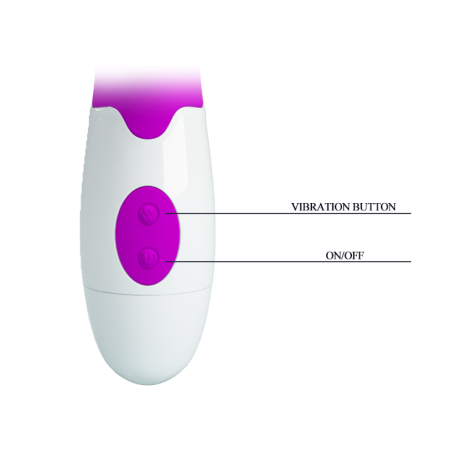 Вибратор с клиторальным стимулятором Pretty Love Arthur Vibrator Purple №4