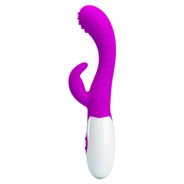 Вібратор із кліторальним стимулятором Pretty Love Arthur Vibrator Purple - - фото №5