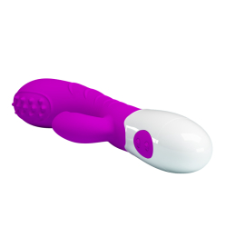 Вібратор із кліторальним стимулятором Pretty Love Arthur Vibrator Purple - - фото №8