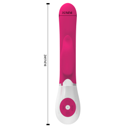Вібратор із кліторальним стимулятором Pretty Love Felix Vibrator Pink - - фото №2