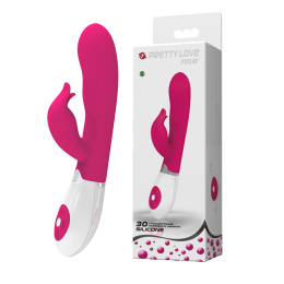 Вібратор із кліторальним стимулятором Pretty Love Felix Vibrator Pink - фото