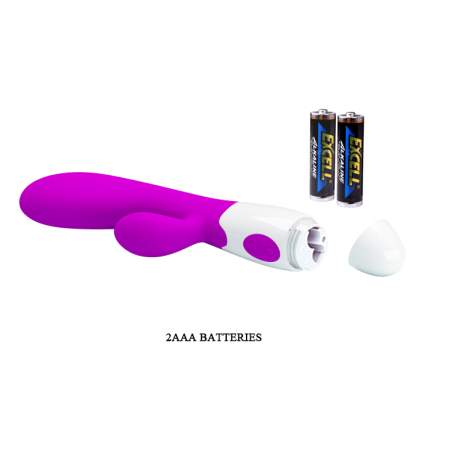Вибратор с клиторальным стимулятором Pretty Love Alvis Vibrator Purple №3