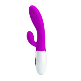 Вібратор із кліторальним стимулятором Pretty Love Alvis Vibrator Purple - - фото №5