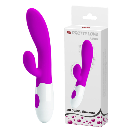 Вибратор с клиторальным стимулятором Pretty Love Alvis Vibrator Purple 