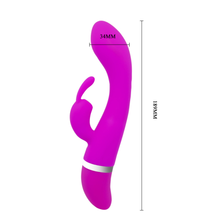 Вибратор с клиторальным стимулятором Pretty Love Freda Vibrator №2