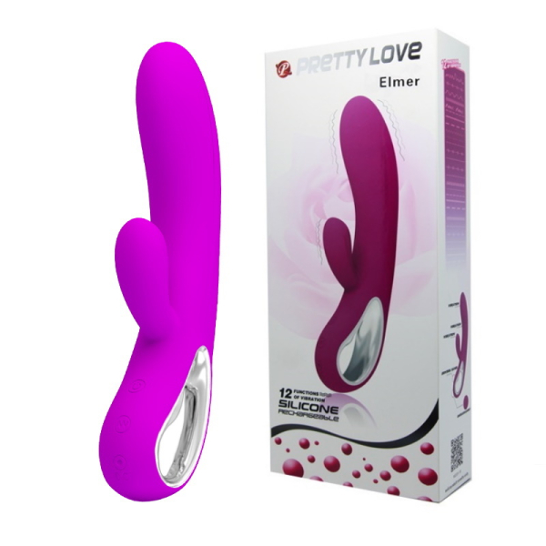 Вибратор с клиторальным стимулятором Pretty Love Elmer Vibrator 