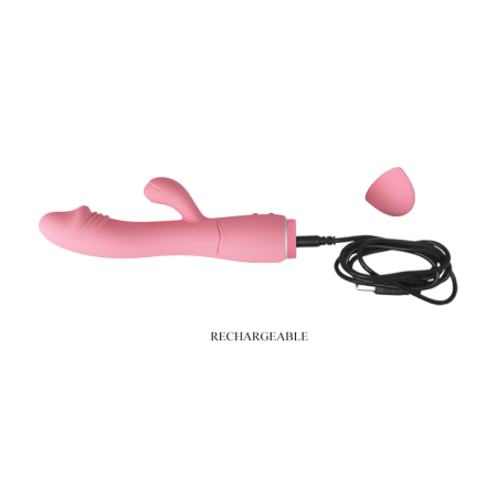 Вибратор с клиторальным стимулятором Pretty Love Vibrator Flesh №3