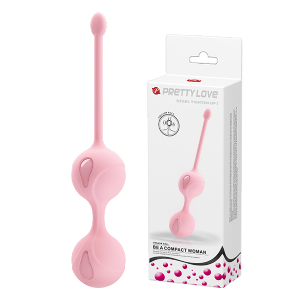 Вагінальні кульки Pretty Love Kegel Tighten Up II Balls Flesh - фото