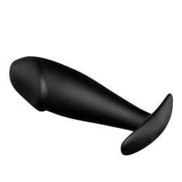 Анальний затор Pretty Love Anal Butt Plug Penis Shaped Black - - фото №5