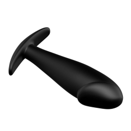 Анальний затор Pretty Love Anal Butt Plug Penis Shaped Black - - фото №6