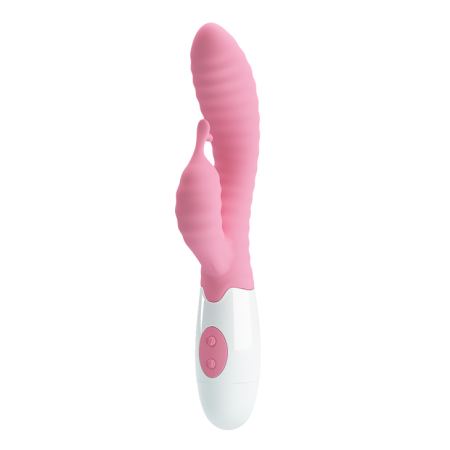 Вибратор с клиторальным стимулятором Pretty Love Pete Vibrator Pink №7