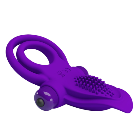 Ерекційне кільце з вібрацією Pretty Love Vibro Penis Ring Purple - фото №2