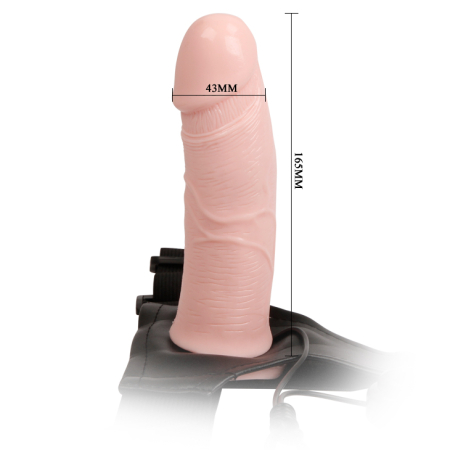Страпон з вібрацією Men's Pants Replacement Vibrating Strap On Flesh - фото №2