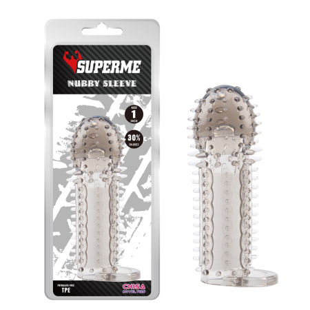 Насадка SuperMe Nubby Sleeve Grey - фото