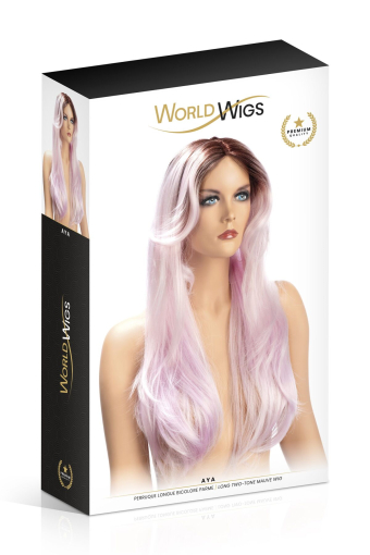 Перука World Wigs AYA LONG TWO-TONE MAUVE №2