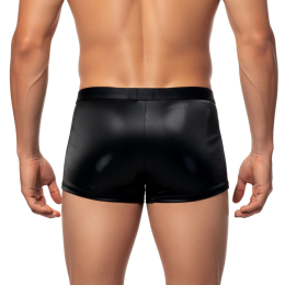 Чоловічі труси з сюрпризом Art of Sex - Gladiator, чорні з ефектом мокрого оксамиту, розмір XL - - фото №2