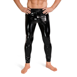 Лаковані чоловічі легінси Art of Sex - Matthias, колір чорний, розмір L 