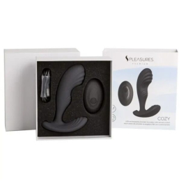 Вібромасажер простати S Pleasures Premium Cozy, чорний, з рельєфною головкою, 10 режимів - - фото №3