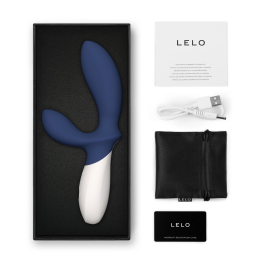 Масажер простати LELO Loki Wave 2 Base Blue, 2 мотори, манливий рух + вібрація - - фото №4