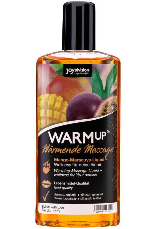 Масажна олія WARMup Mango+Maracuya(манго+маракуя) ЇЖОВНЕ, 150 мл - фото