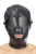 Капюшон для БДСМ зі знімною маскою Fetish Tentation BDSM hood in leatherette with removable mask - фото