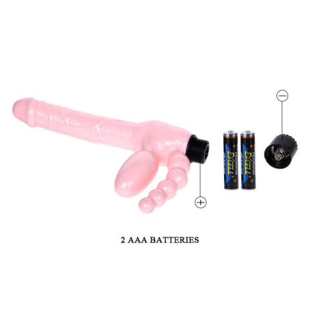 Страпон безременевий з вібрацією Super Strapless Dildo - фото №3