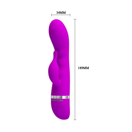 Вибратор с клиторальным стимулятором Pretty Love Hilda vibrator №2
